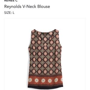 Renee C Reynolds V-Neck Blouse